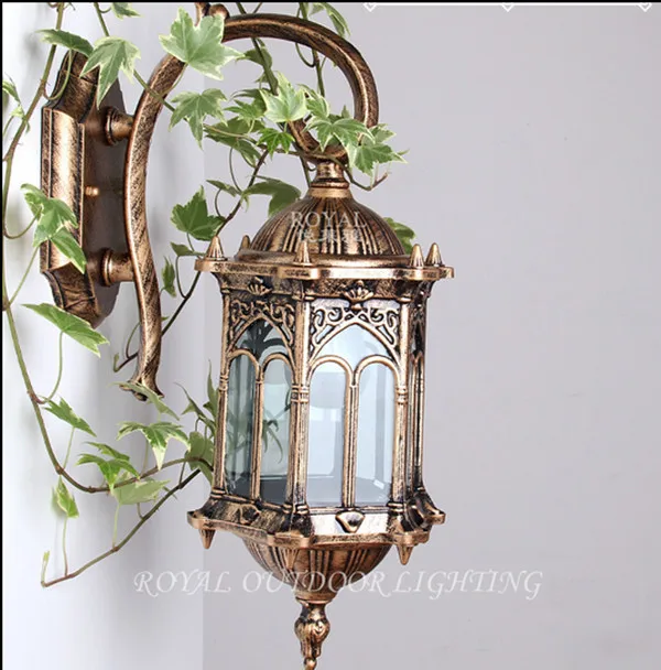 Vintage tage antique bronze wall lamp balcony porch garden decoration light outdoor lighting