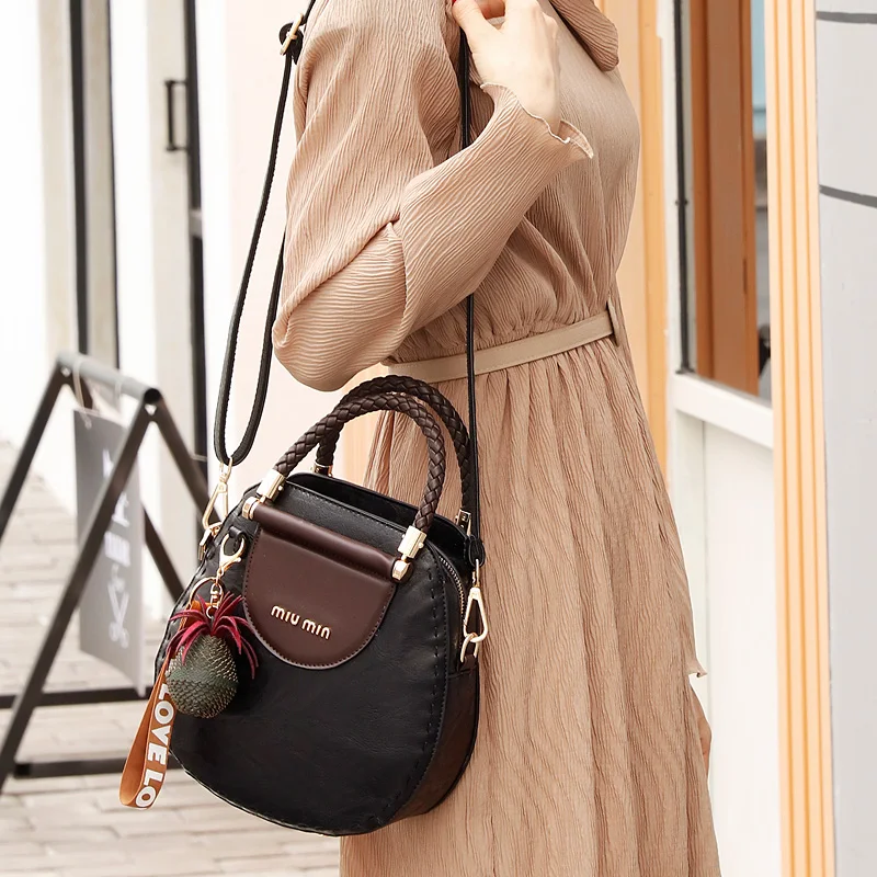 Классические роскошные дамские сумки из ПУ, модная винтажная кожаная сумка через плечо, Женская Повседневная вместительная сумка