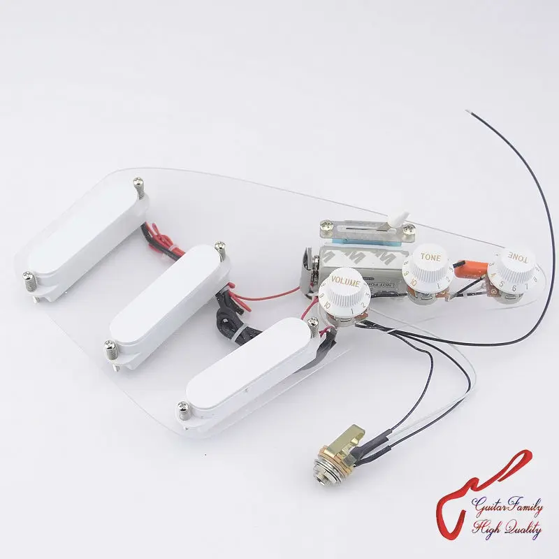 

1 Set GuitarFamily Wiring Harness SSS Active Electric Guitar Pickup ( #1224 )