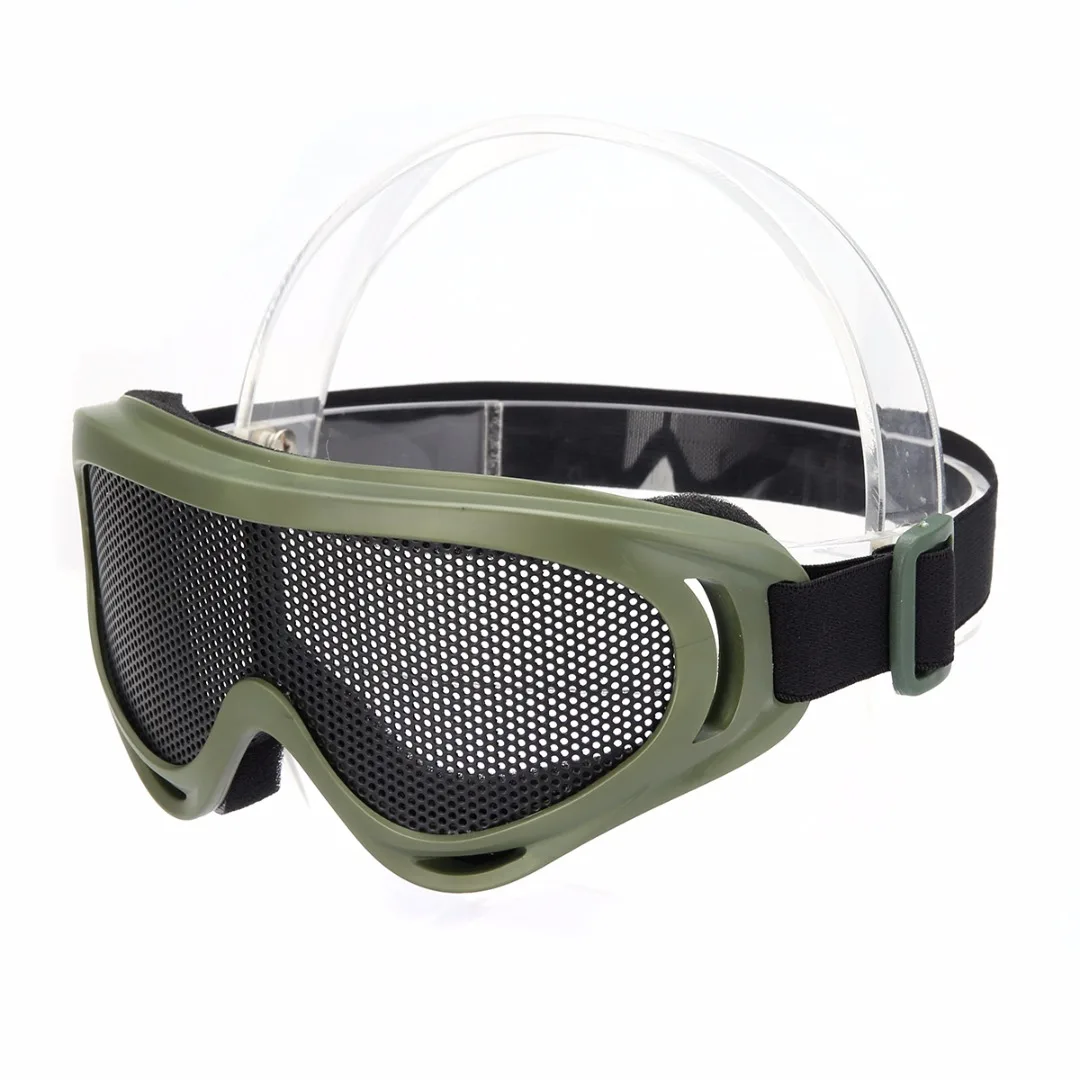 Mayitr страйкбол Тактическая защита глаз металлическая сетка очки для наружного кемпинга Пешие прогулки Охота безопасность
