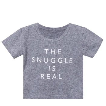 

Toddler Kids Summer Clothes Baby Boy Girl Short SleeveT Shirts Outfit Tops Tee Fashion Baby T-shirt The Snuggle is Real