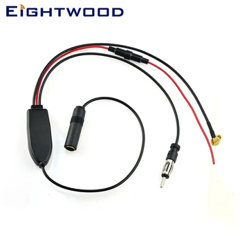 

Eightwood Universal DAB/FM/AM Radio Aerial Antenna Signal Splitter+Amplifier Cable Adapter for JVC Pioneer SLK R170 MVH-X580