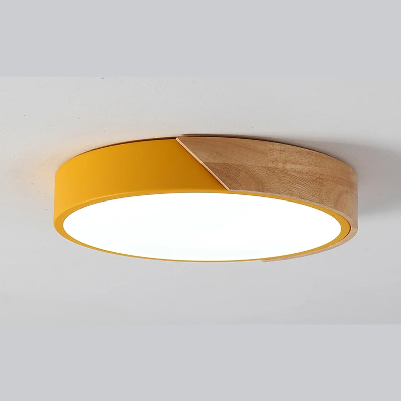 Us 178 0 Nordic Led Ceiling Lamp Wood Study Children Lighting Colour Round Lights Living Room Bedroom Light Green Wl3204 In Us 178 0 Nordic Led Ceiling Lamp Wood Study Children Lighting Colour Round Lights Living Room Bedroom Light Green Wl3204 In