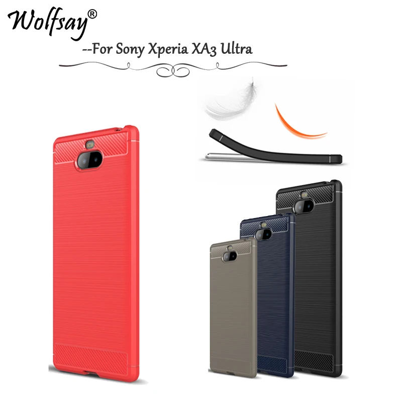 For Sony Xperia XA3 Ultra Case Luxury Armor Rubber Phone Silicone Cover SONY Capa |