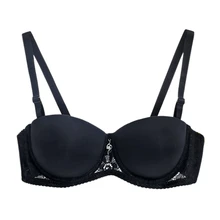 Женский ультра толстый мягкий бюстгальтер, сексуальный кружевной Бескаркасный бюстгальтер с регулируемыми лямками