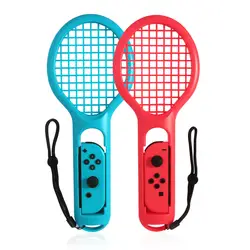 Красный + синий 1 пара Теннисная ракетка ручка держатель переключатель радость-con ABS для nintendo переключатель НС теннис Ace игры плеер