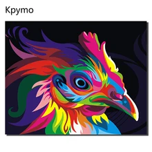 Безрамная абстрактная картина с изображением орла, животных, сделай сам, цифровая живопись по номерам, современная настенная художественная картина, картина на стену для дома VA-0137