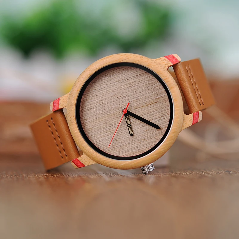 BOBO BIRD Watches Men Quartz Analog Bamboo Wirstwatch Male In Wood Box kol saati Customized logo