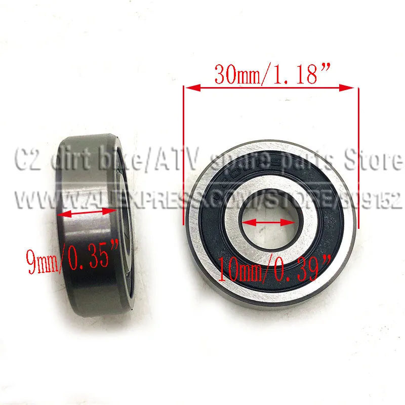 2pcs Bearing 6200 6200Z Fit For Pocket bike Handlebar Steering Rod Mini Dirt Bike Small ATV Quad