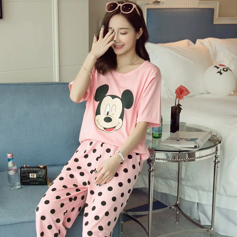 Mickey 2 Pieces Maternity Pajamas Set Cotton Pregnant Women Lounge Dot Nursing Sleepwear Breastfeeding Pajamas Maternity Clothes Mickey 2 Pieces Maternity Pajamas Set Cotton Pregnant Women Lounge Dot Nursing Sleepwear Breastfeeding Pajamas Maternity Clothes