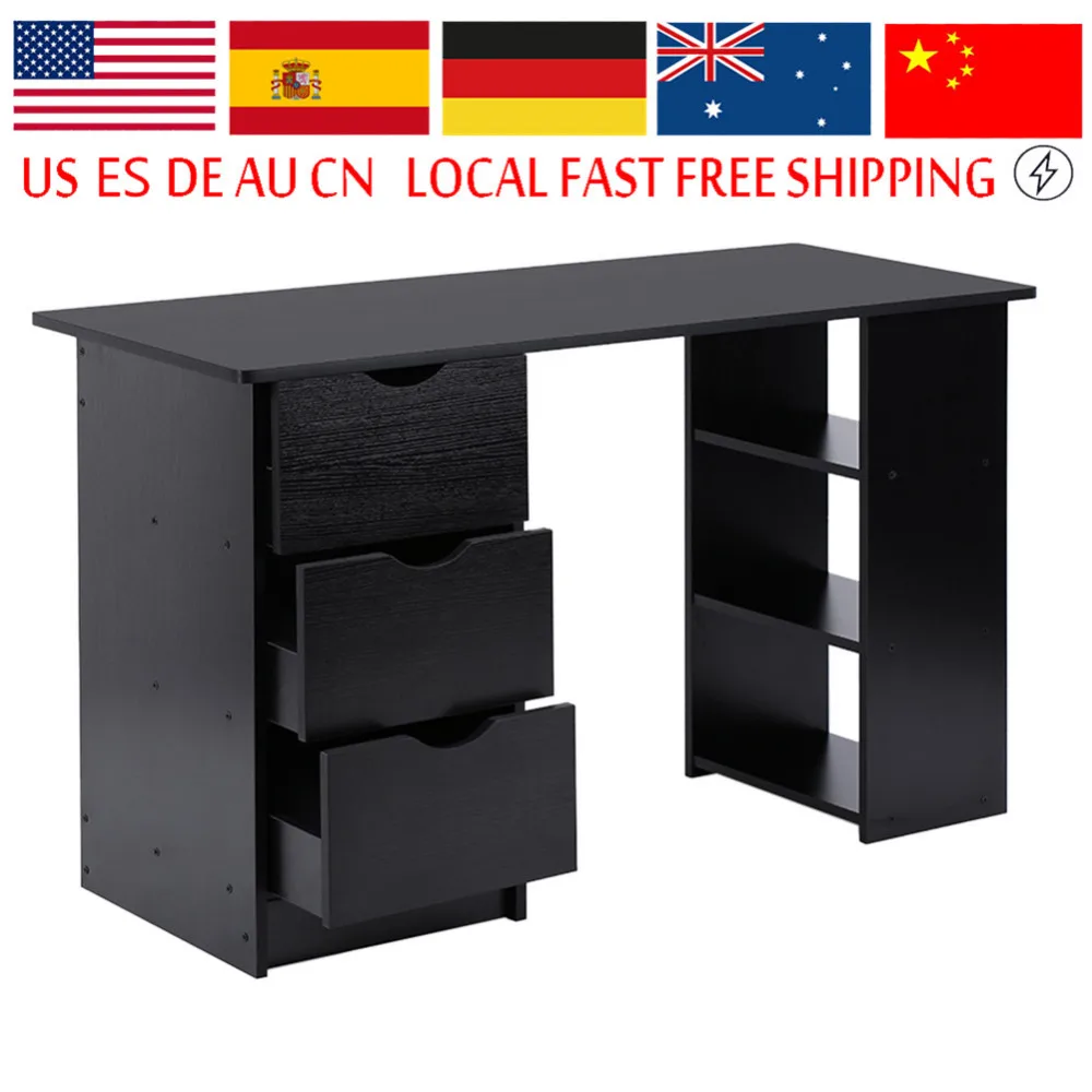 Us 76 53 6 Off Modern And Practical Computer Desk Office Student Study Table Corner Furniture With Drawers Cupboard Shelves In Laptop Desks From