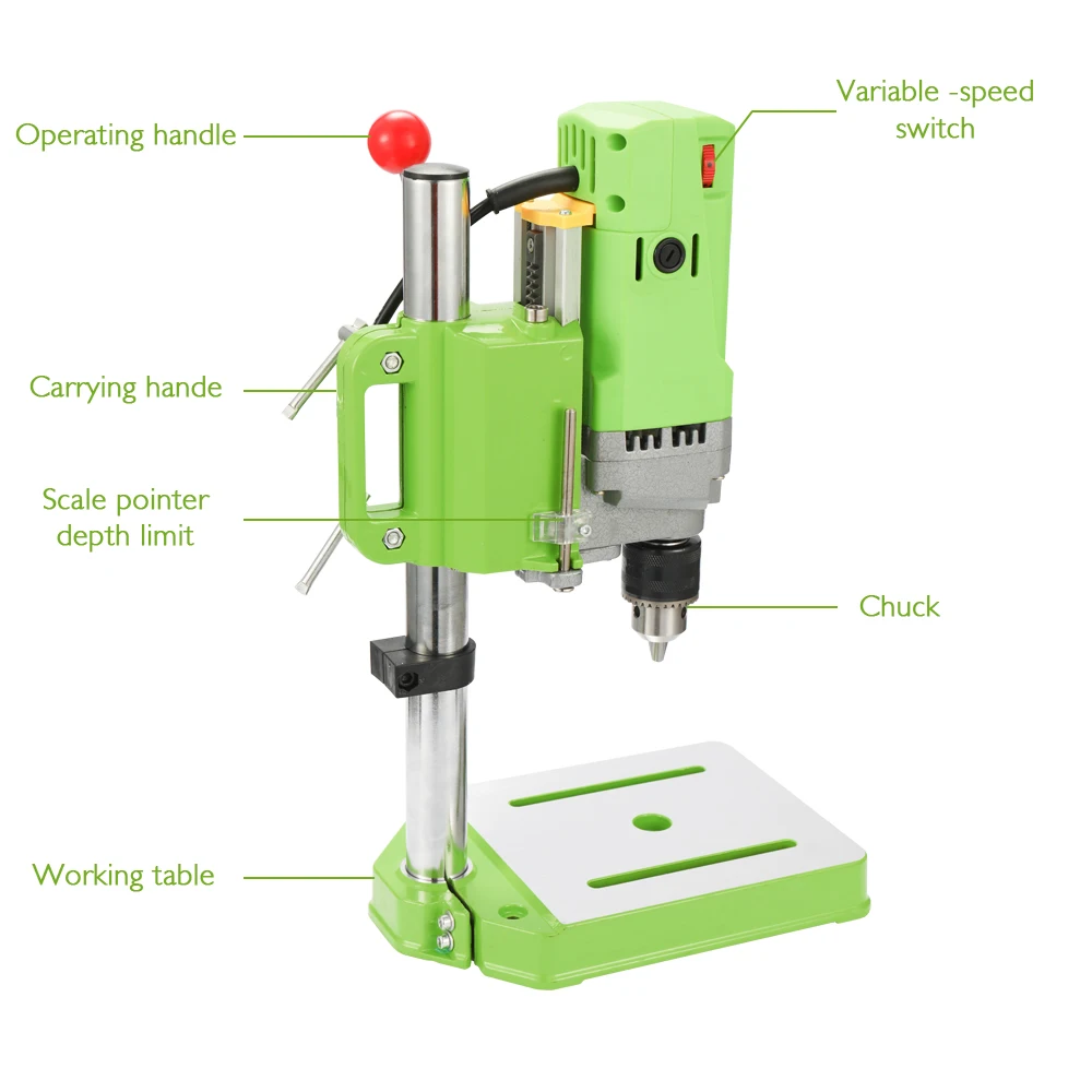 Мини Дом DIY Металлообработка 710 Вт сверлильный станок Электрический Рабочий механизм портативный высокой точности сверлильный BG-5156E