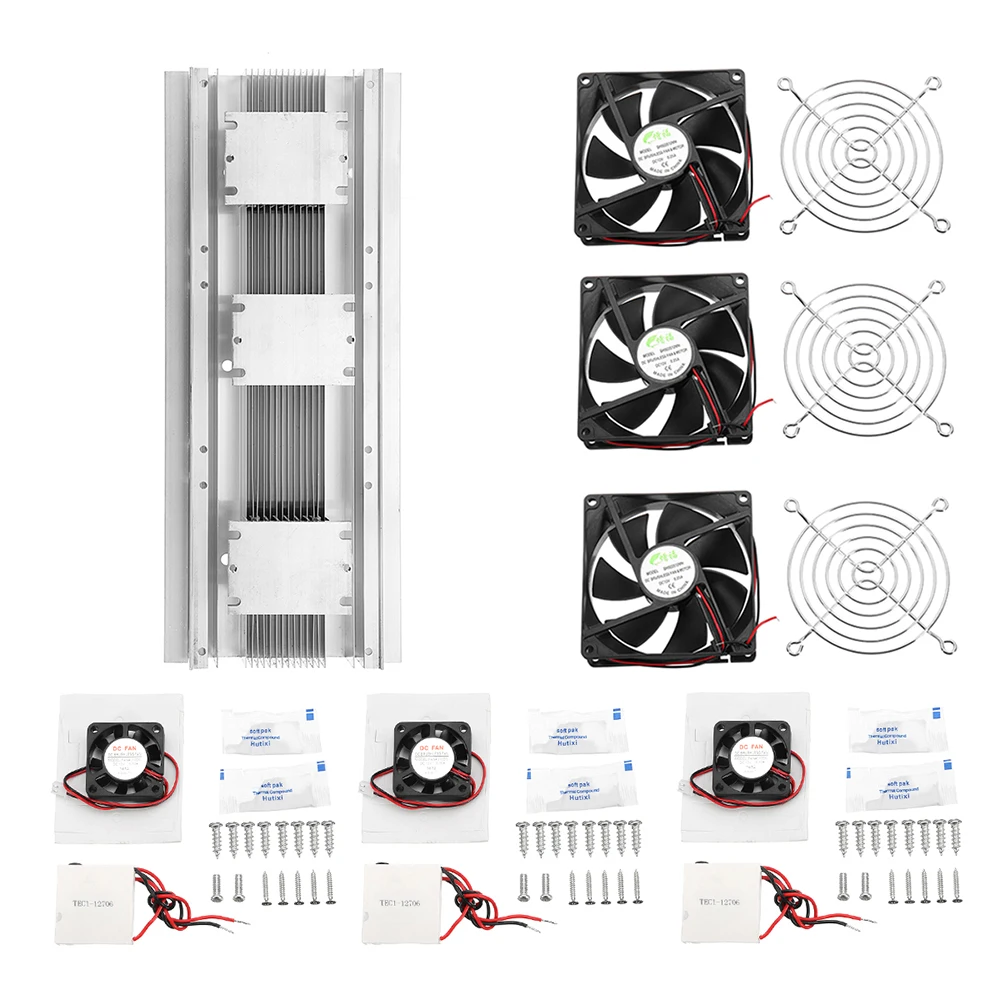 

TEC1-12706 DIY Cooling System Tricore Radiator Semiconductor Cold Production Kit Cooling Equipment