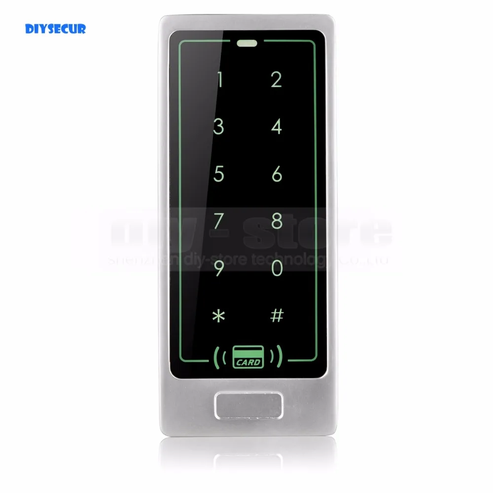 DIYSECUR качественный контроллер доступа металлический корпус 125 кГц RFID считыватель пароль сенсорная клавиатура подсветка