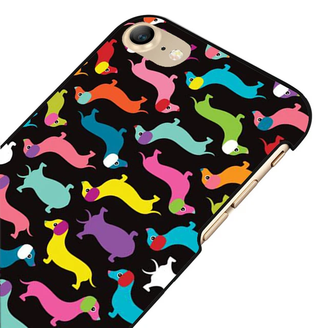 Colorful Dachshund Printed Phone Case