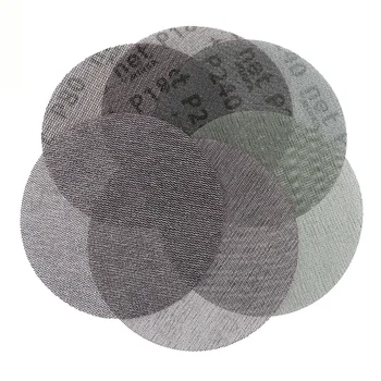 

50Pcs/box 6 Inch 150mm Sandpaper Autonet Mesh Sanding Discs Dust Free Anti-blocking 80/120/180/240/320 Grits