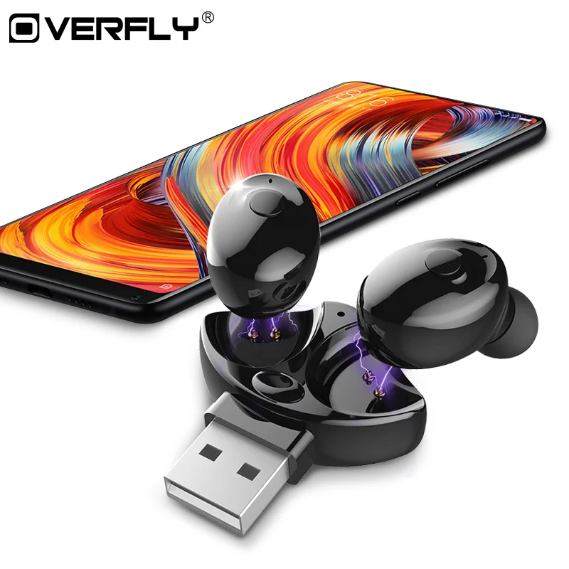 

Mini TWS Bluetooth 5.0 Earphone Wireless Headphone Stereo Earbuds With Mic Portable HiFi Deep Bass Sound Cordless Dual Headset