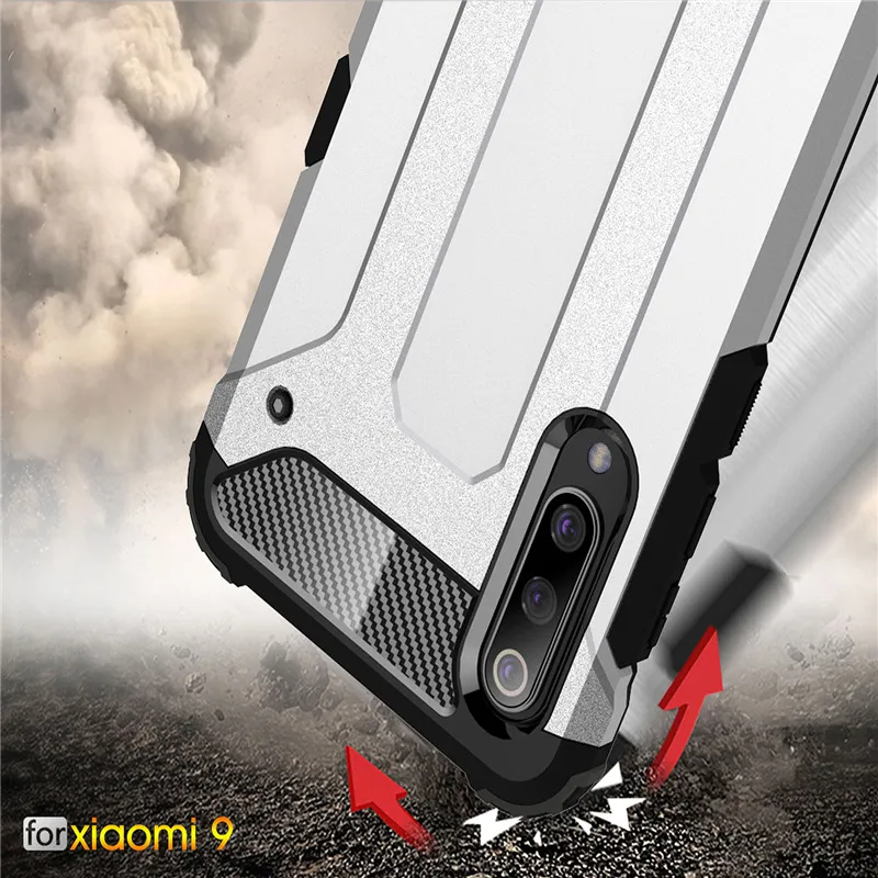 Прочный гибридный жесткий противоударный защитный чехол для телефона Xiaomi Play Mi9 Mi9 SE Go Redmi Note 7 6 Pro 6A S2 прочный ударопрочный чехол