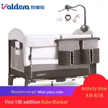 VALDERA складная кроватка многофункциональная сплайсинговая большая кровать портативная детская дорожная кровать