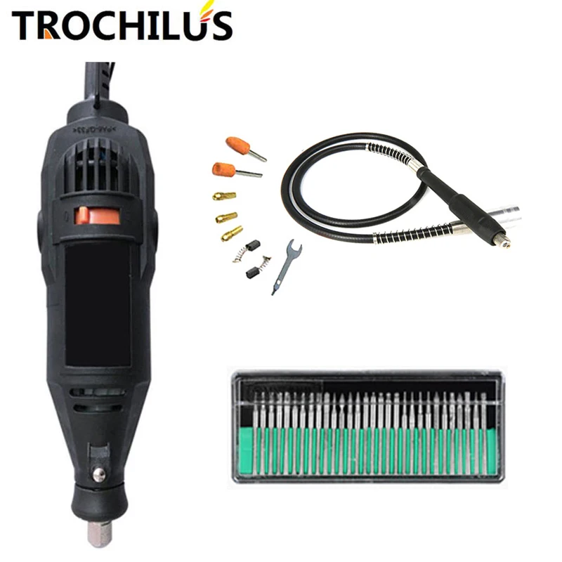 

Trochilus Grinder180W engraving and Variable Speed mini drills drilling machine Rotary engraver electric Power Tools Kits80516