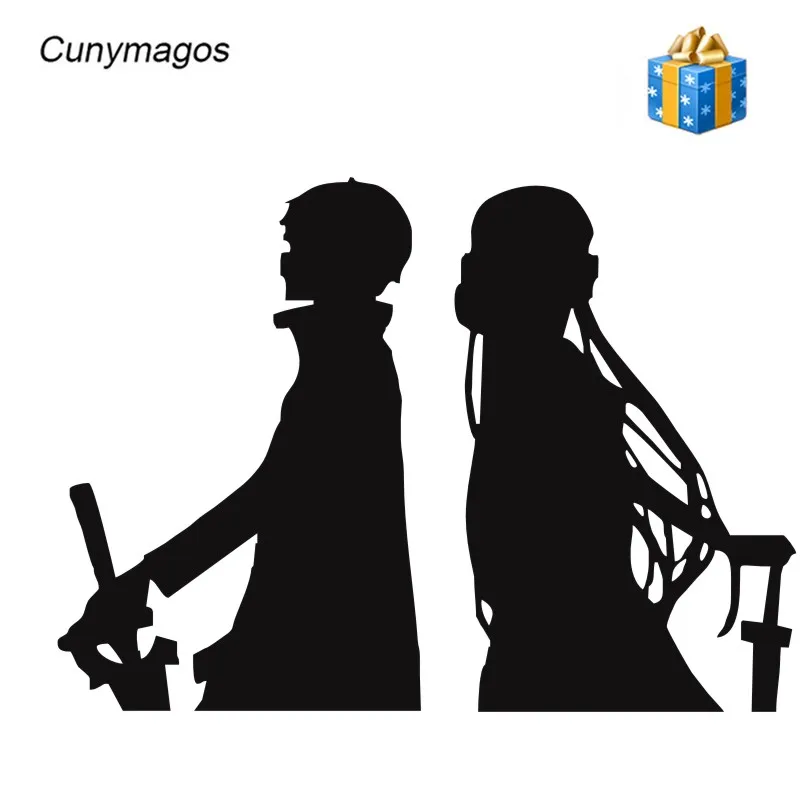 Cunymagos Sword Art Online (Sao) Kirito Asuna автомобильные наклейки аксессуары модные креативные