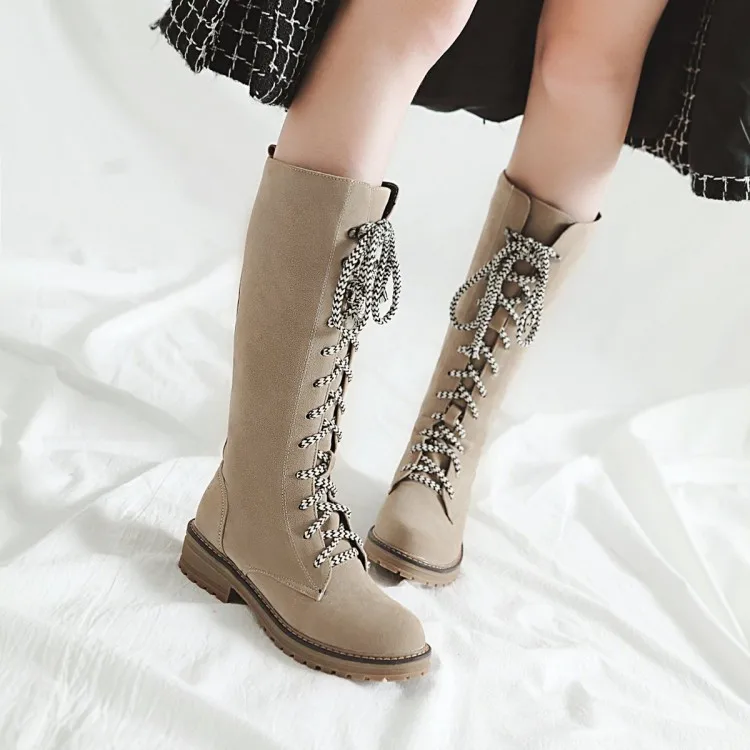 lace up mid calf boots with heel