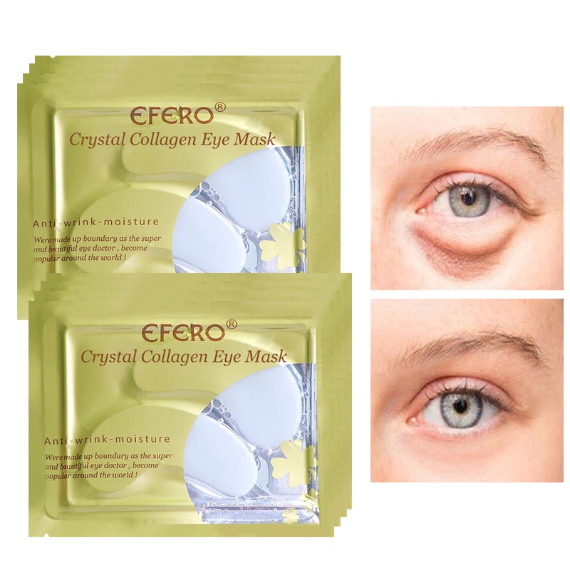 

16pcs 8pair Collagen Crystal Eye Mask Patches Gel Eye Pads Moisturizing Anti Aging Beauty Eye Gel Mask Dark Circle Remover