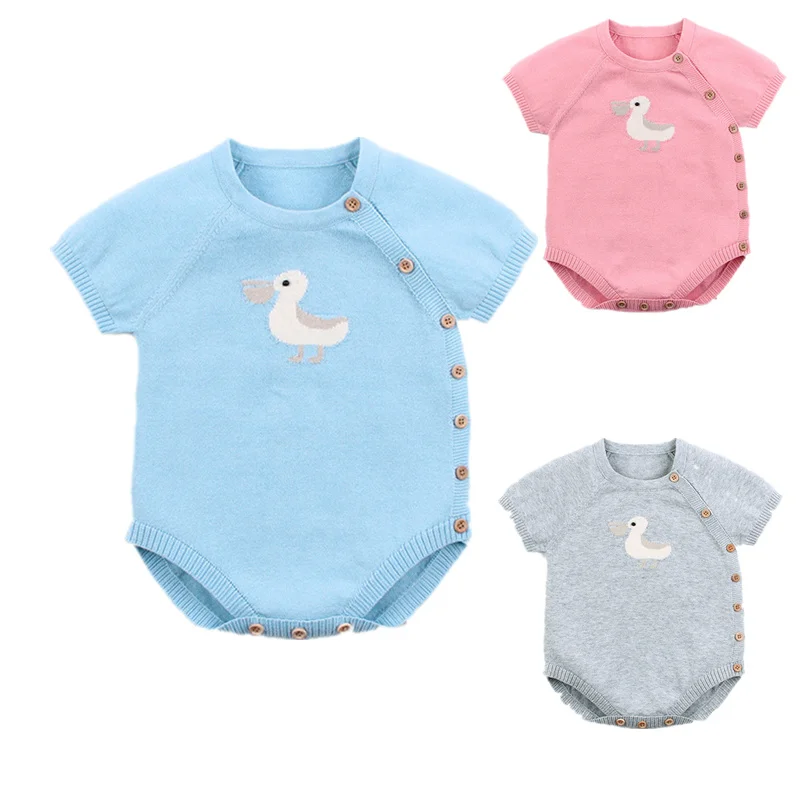

Baby Girls Summer Rompers Fashion Sleeveless cartoon Overalls Super Soft Knitting Children Jumpsuits Toddler Unisex Clothing