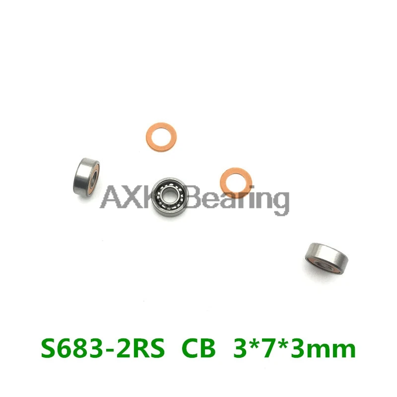 1PCS 3x7x3mm S683 2OS CB ABEC7 Stainless steel hybrid ceramic ball bearing Fishing vessel | Обустройство дома