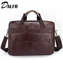 DALFR Estilo Cremallera de La Manera Del Zurriago Bolsos Maletín Sólido A Prueba de Agua Bolsas de Mensajero Crossbody Bolsos para Hombres de Cuero de 18 Pulgadas