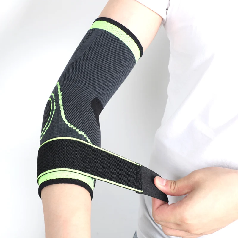 

Elastic Nylon Elbow Protector Adult Support Pads Basketball Sport Protector Safety Fitness Adjustable Cycling Bandage Arthritis