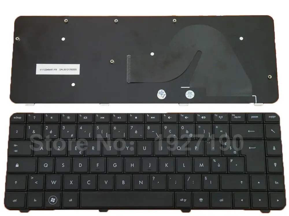 Новый ноутбук с клавиатурой FR для HP CQ42 черный AZERTY клавиатуры PN: V-112246AK1-FR замена |