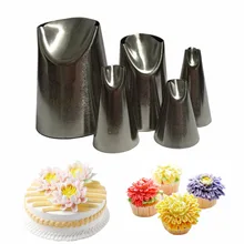 5 шт. обледенение трубопроводов сопла из нержавеющей стали набор насадок для украшения торта выпечки инструменты для крема русские трубы советы
