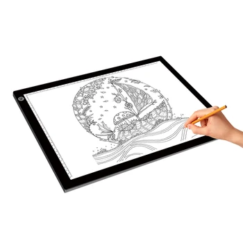 

1 set Super slim white black color A3 size scale 29*41CM tattoo stencil light box for office worker and tracer