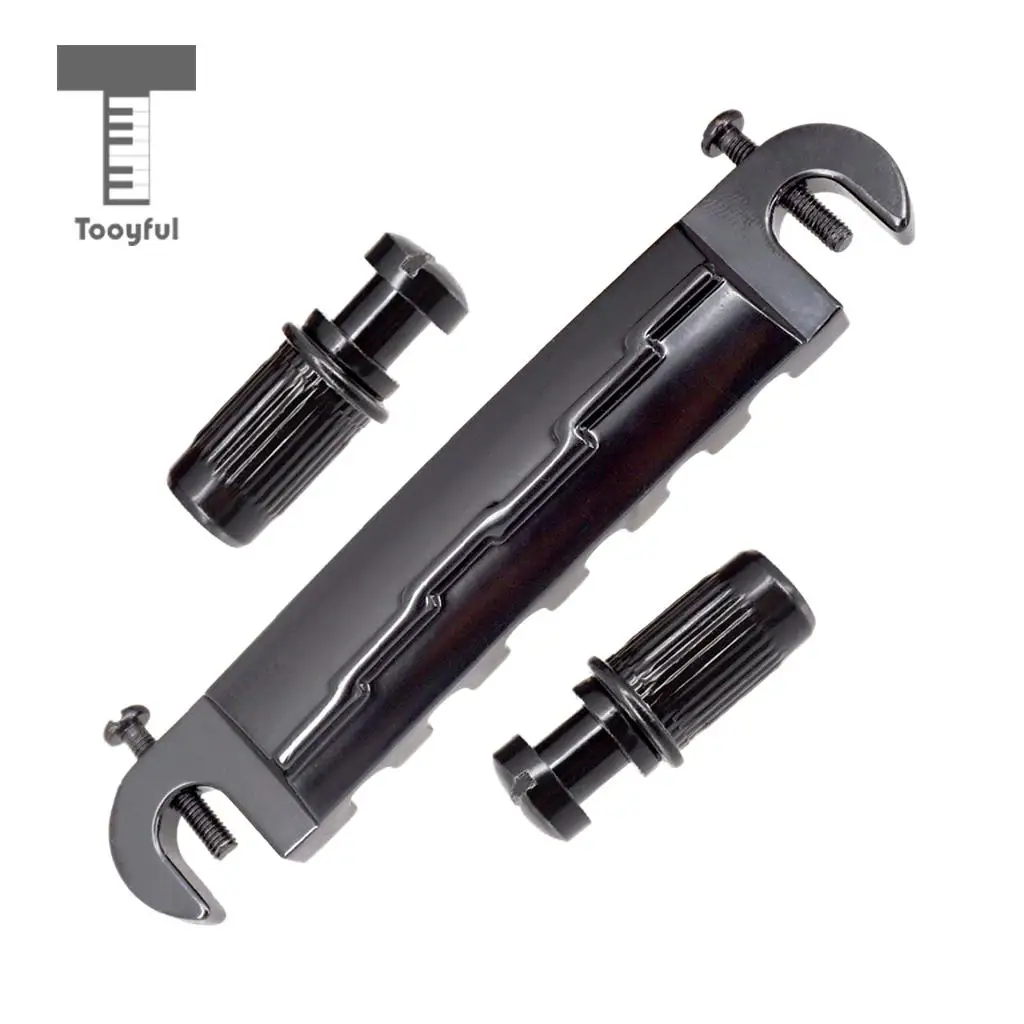 Tooyful Compensated Wraparound Bridge Tailpiece with Studs for LP Style Guitar Parts Accessories