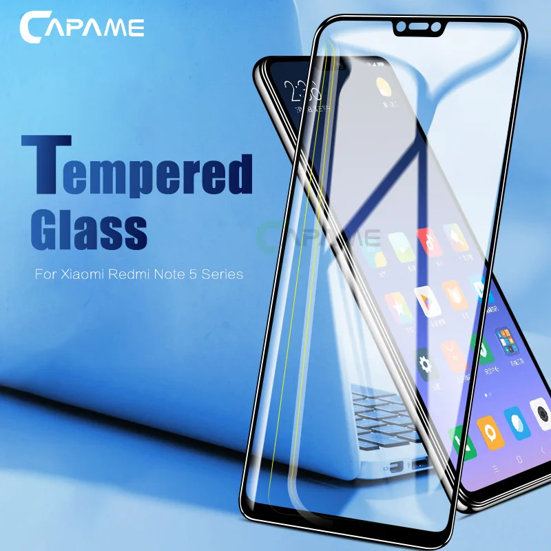 

CAPAME Tempered Glass Screen Protectors For Xiaomi Redmi 6 6A Note 5 Pro 5A Prime Plus S2 Protective Glass On For Xiaomi Redmi 6