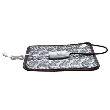 

110V Peony Pattern Household Car Electric Heating Cushions Waterproof Temperature Adjustable Pet Electric Blanket US Plug
