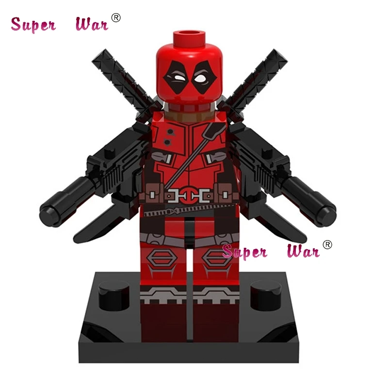 

Single Sale superhero marvel avengers Deadpool x-men building blocks action sets model bricks toys for children