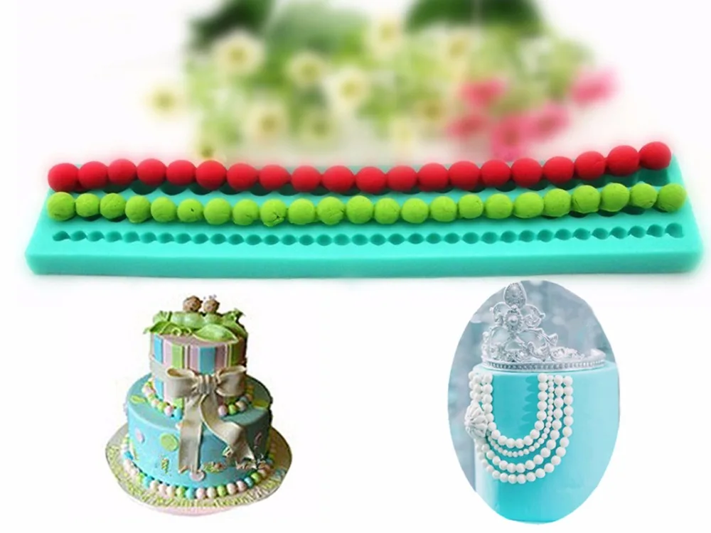 

Fondant Chocolate Cake Tool Decoration Silicone Soap Mould Mold Tools Bead Pearl