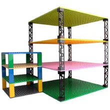 Placas de base de dupla face placas de plástico tijolos pequenos baseplates compatíveis dimensões clássicas blocos de construção brinquedos 32*32