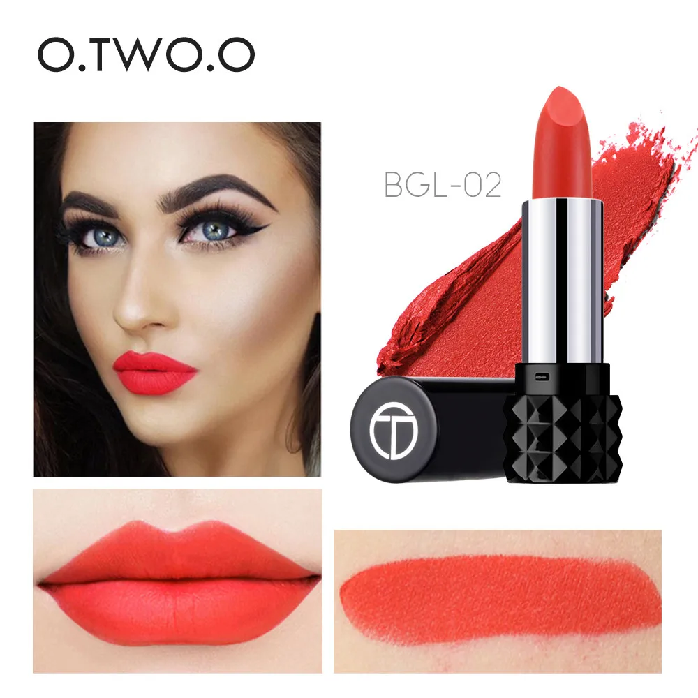 

O.TWO.O 15 Colors Magical Kiss Lipstick Matte Long Lasting Makeup Waterproof Velvet Matte Beauty Lip Stick Cosmetic MZ1