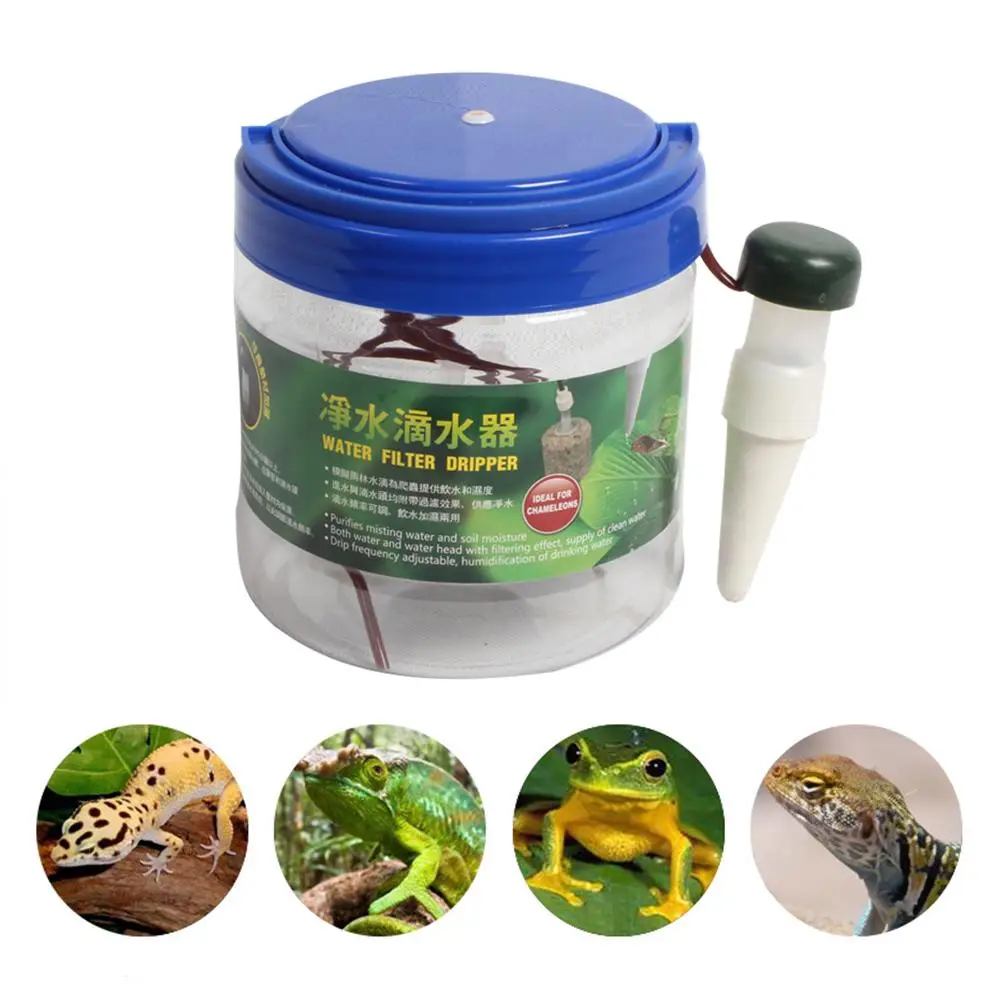 Chameleon Water Drinker Rainforest Cylinder Reptile Humidifier Flower Automatic Watering Sprinkler Dropshipping - Цвет: A