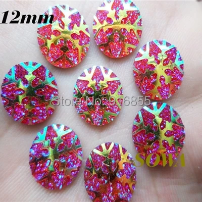 

Free shippin DIY NEW 1000pcs12mm Red AB color Resin Round stones flatback Resin beads Scrapbooking for phone/wedding
