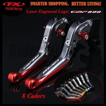 

With Logo Red+Titanium For Honda CBF600/SA CBF 600 2010-2013 2011 2012 Adjustable Extendable Motorcycle CNC Brake Clutch Levers