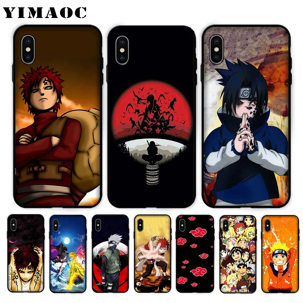 YIMAOC Наруто мягкий чехол для iPhone XS Max XR X 7 8 6 S Plus 5 5S SE |