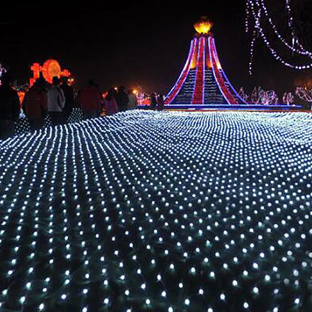 

6*4m Mesh Net Christmas Lights Outdoor Waterproof String Light LED Fairy Light Garland for Decoration Holiday New Year Christmas