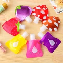 1pcs Lovely Travel portable Mini hand sanitizer Shampoo Makeup fluid bottle Bathroom products packaging bottles Free