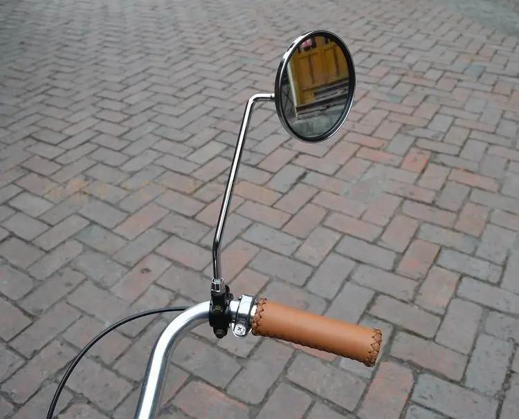 Пара старинных велосипедов, перманентное металлическое зеркало, боковое зеркало, рама из нержавеющей стали для ретро велосипеда, запчасти для велосипеда FZM002