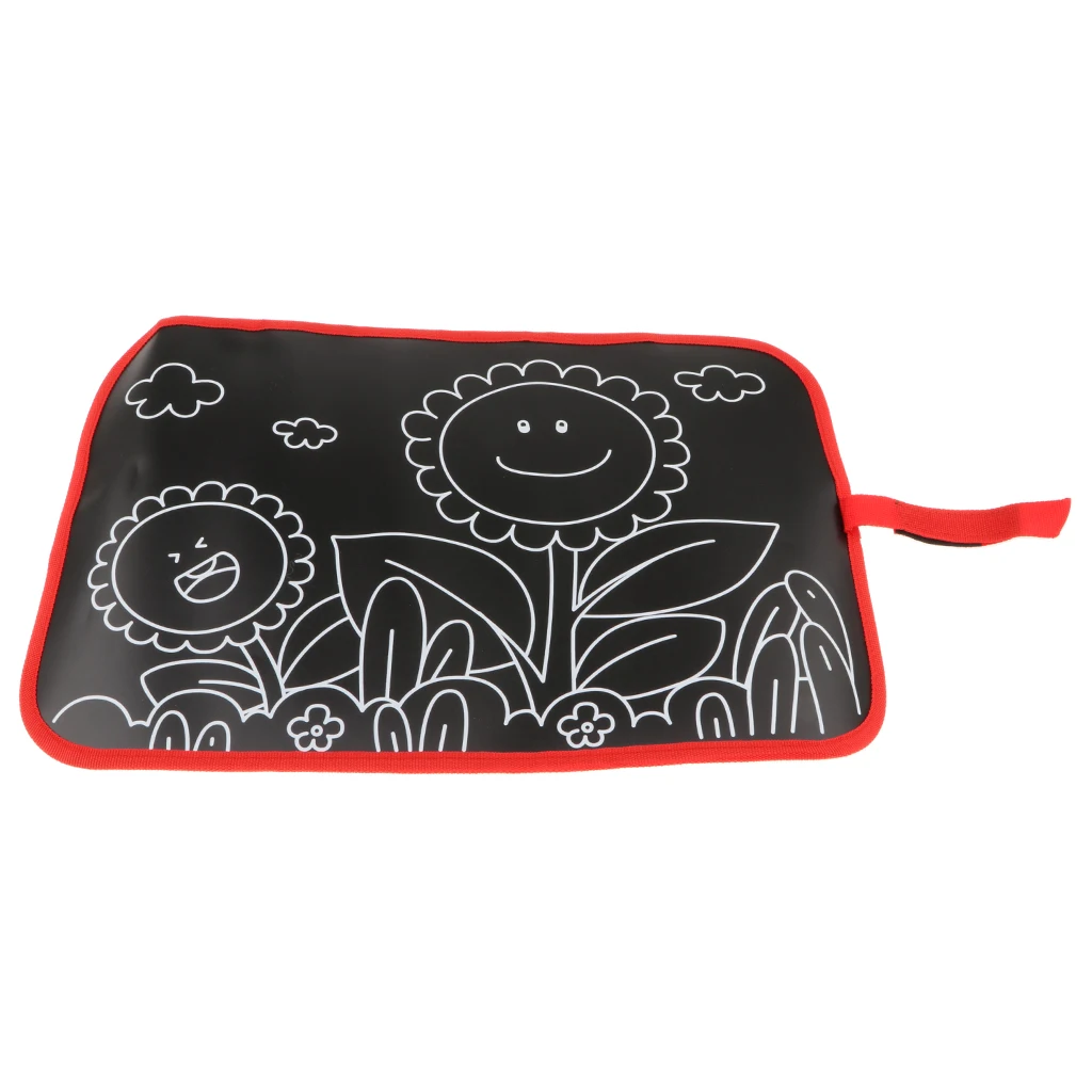 Kids Mess Free Chalk Coloring Board Doodle & Drawing Board Educational Learning Travel Gift For Boys Girls - 4 Patterns