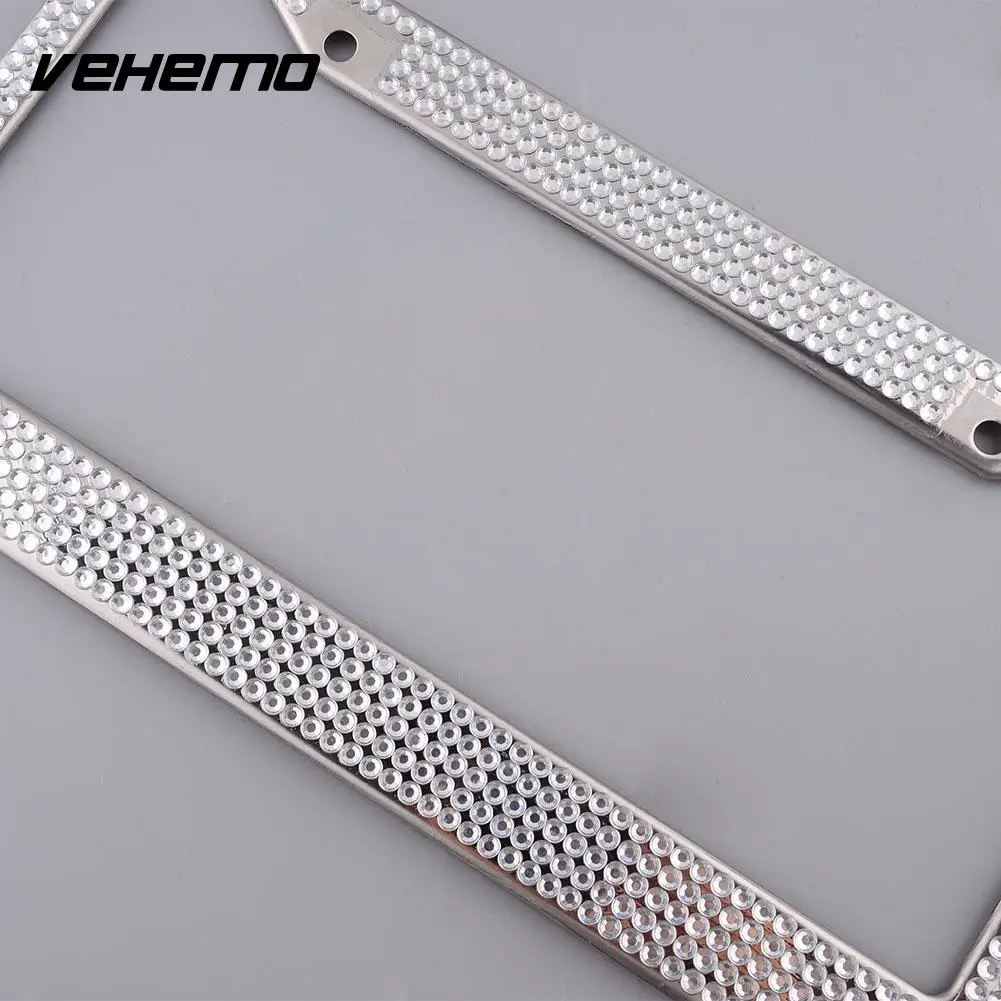 Vehemo металлический благородный роскошный шикарный Кристалл номерной знак рамка